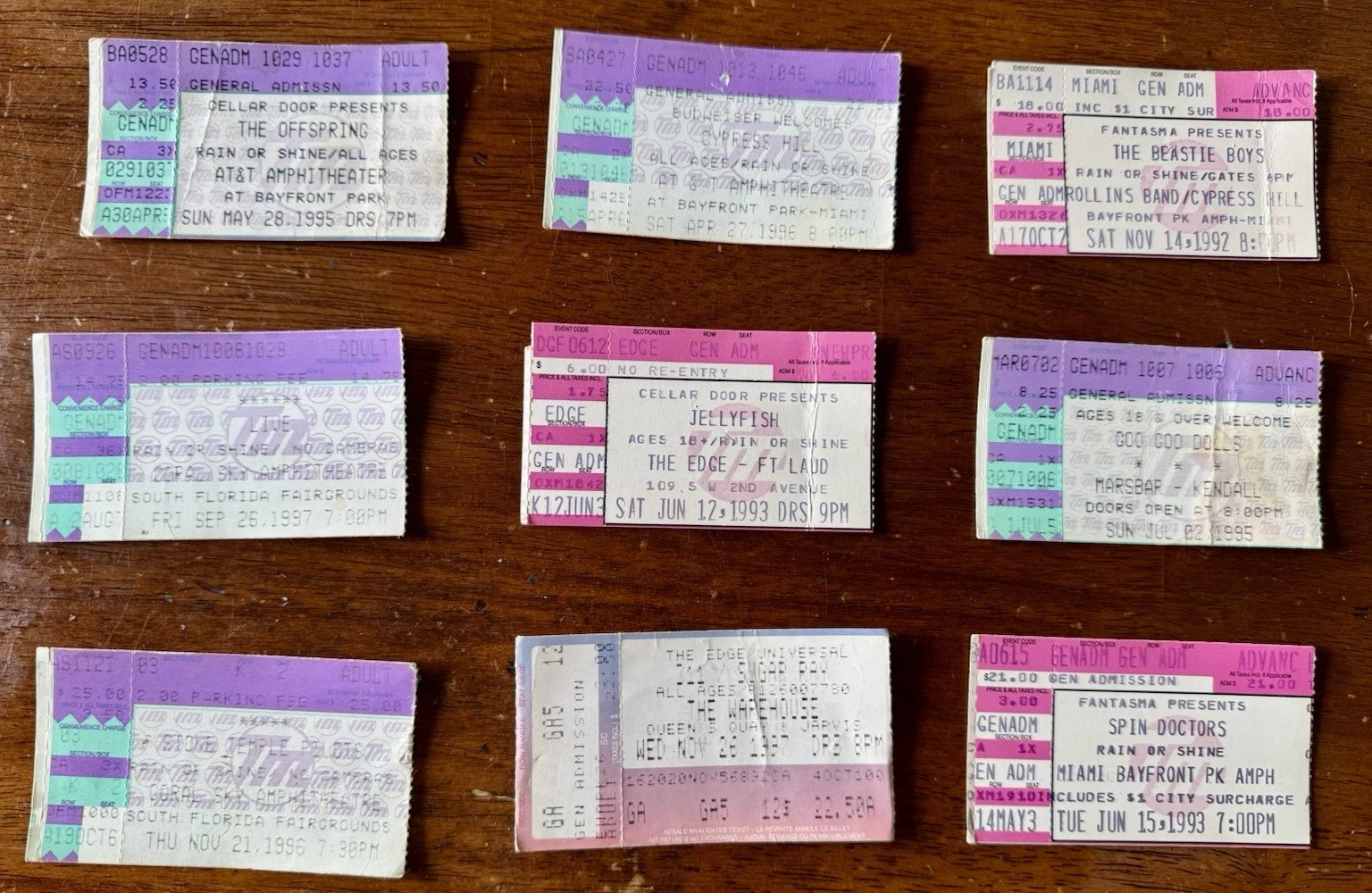 Another pile of tickets